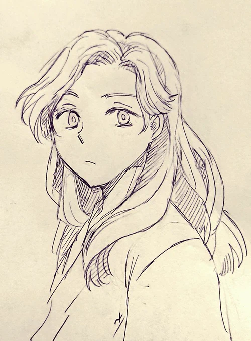 昼休み一人だったので落書き… 