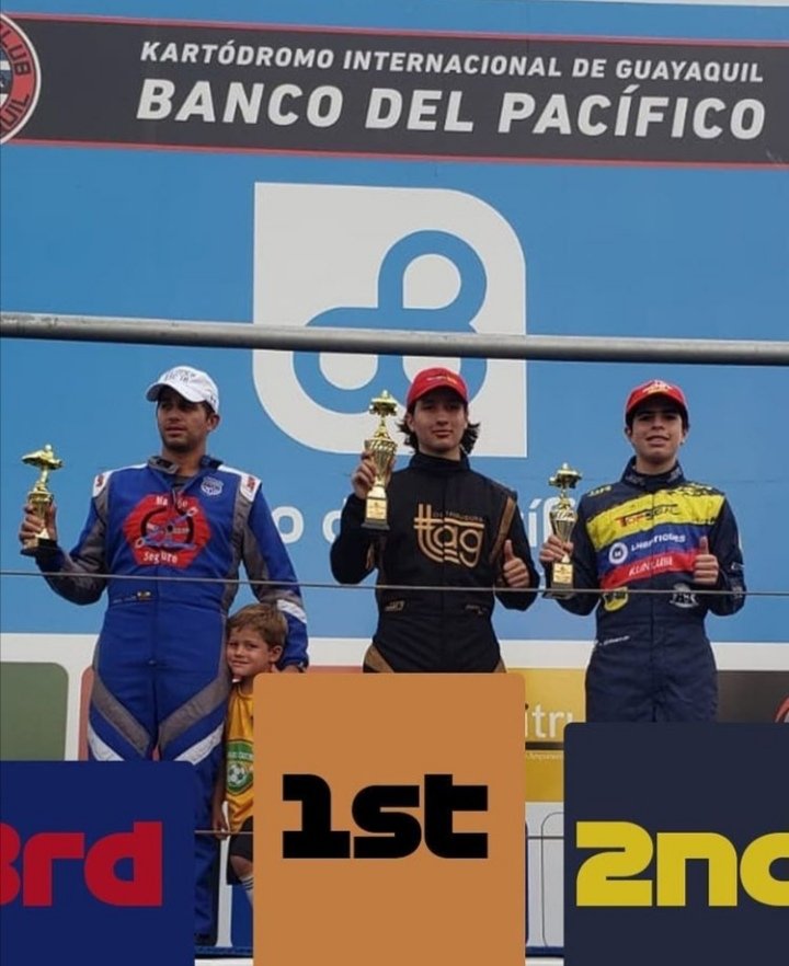 miguelvallejom's tweet photo. 🏁🏎️🇪🇨
El pasado domingo se realizó la segunda válida del campeonato provincial de Karting Guayas en el @KartingClubGYE , #AndresGomez ganó la carrera, @leonidas_drouet se adjudicó el 2do puesto y el podio lo completo en 3er lugar #HenryTaleb. https://t.co/HdvXXqYxxW