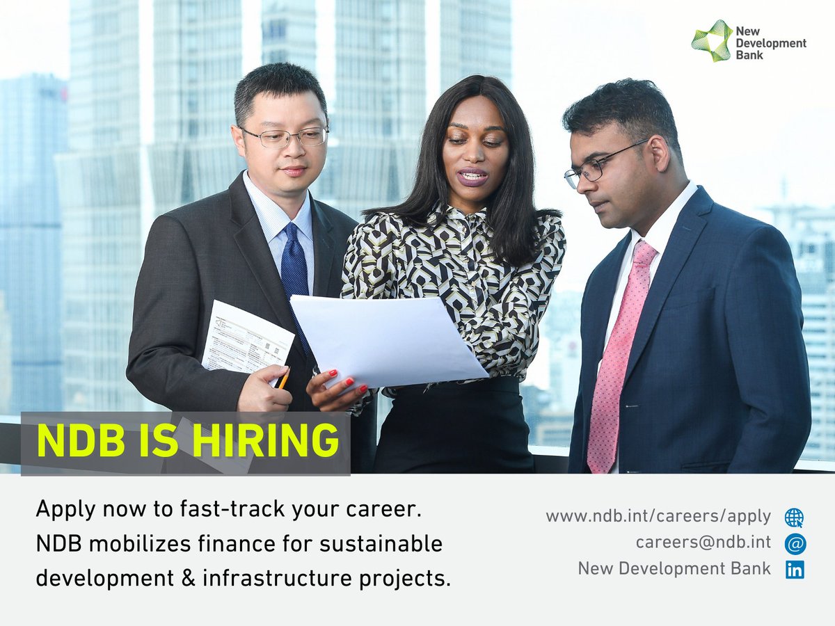 NDB_int's tweet image. We are in the process of building a team of young, high-achieving individuals who like to challenge the status quo and bring in new ideas, innovation and approaches.

Join us to fast-track your career, while building a sustainable future: boards.greenhouse.io/ndb#.WKBhxH-6p…
