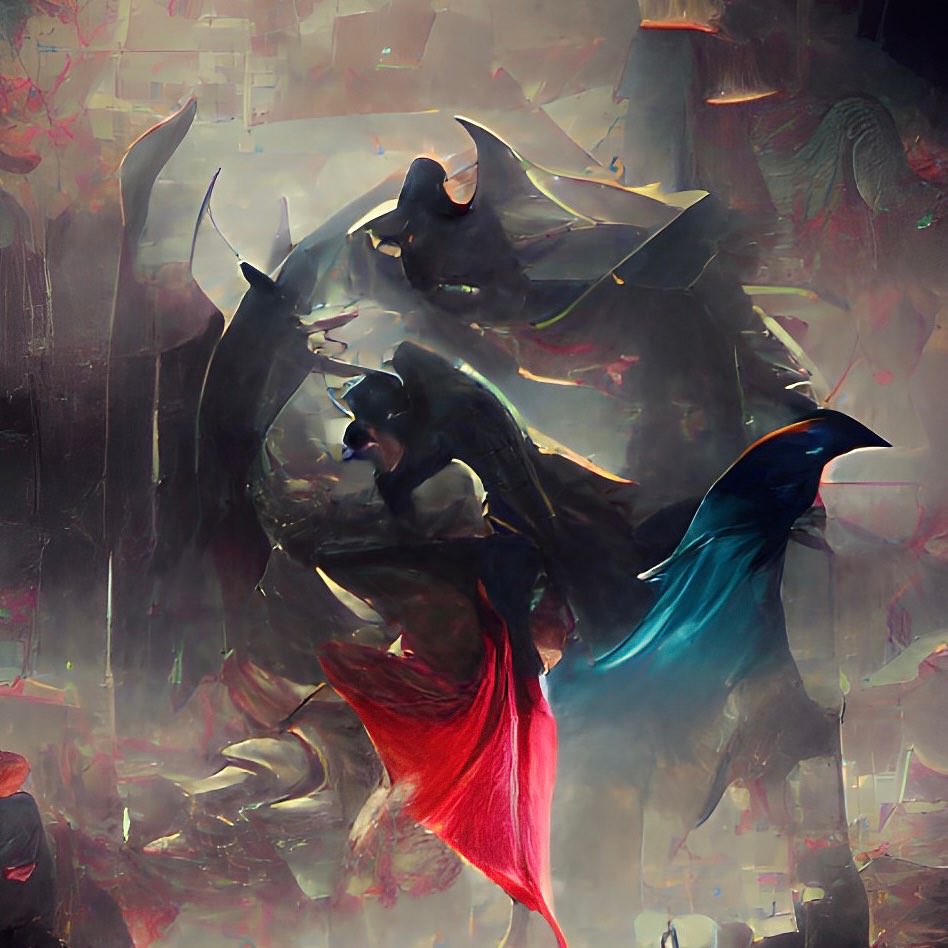 computervisi_n's tweet image. BATMAN v SUPERMAN #nft #ai #ArtificialIntelligence #art