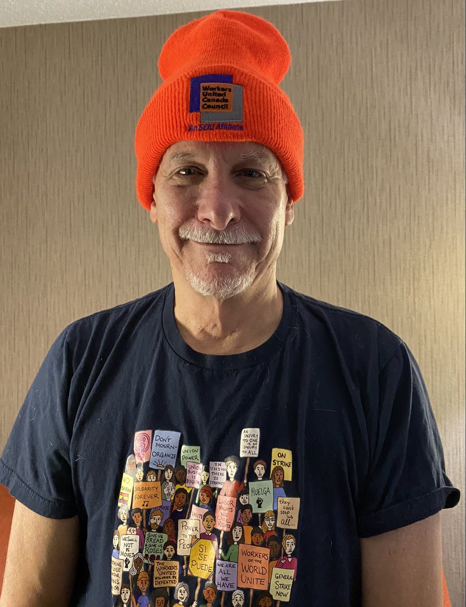 RichBensinger1's tweet photo. Wearing my orange hat to congratulate @CGWorkersUnited on their spectacular victory! So proud of the workers and the dedicated staff of Workers United Canada Council. Couldn't have found a better group of folks to work with. https://t.co/jRkNmVZRCq