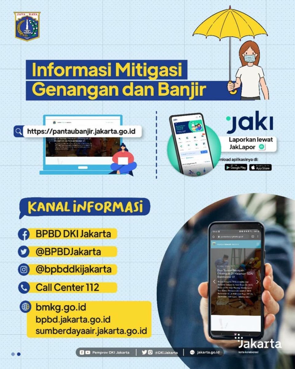 humasjakfire's tweet photo. Bersiap hadapi musim hujan dengan ikuti langkah-langkah berikut!
Mari antipasi bersama, jangan lupa kasih tahu orang terdekatmu tentang informasi ini, ya!
#cegahbannjir #jakartasiaga #Jaki #StafSafe #JKTInfo https://t.co/wow6GUGnQn