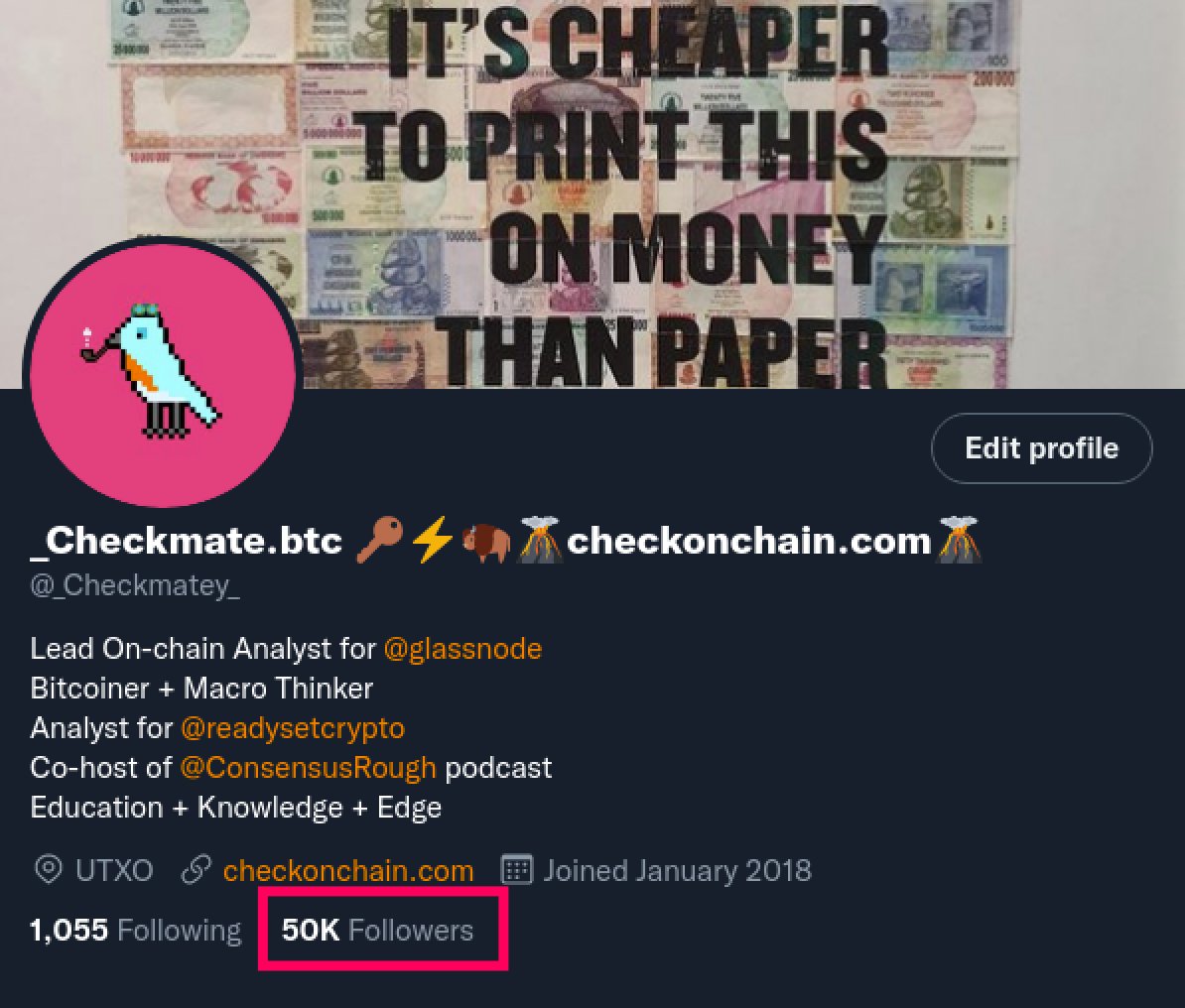 Unreal to hit 50k followers!

Appreciate you all, hope to continue bringing you more signal than noise for a long while to come.

Do me one favour --> Lets pump up the subscribers on our <a href="/glassnode/">glassnode</a> Youtube Account > 50k

This is where we deliver you edge 

youtube.com/channel/UCDq7G…