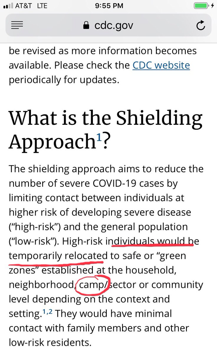 Check out The CDC website for 
“shielding”.