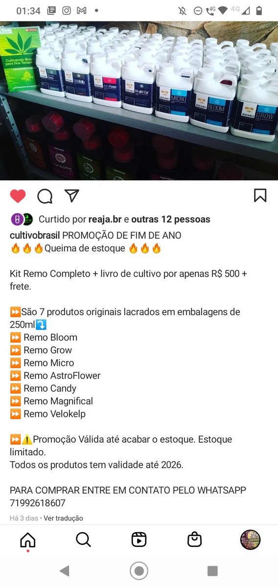 Promoção fertilizantes com 40% de desconto