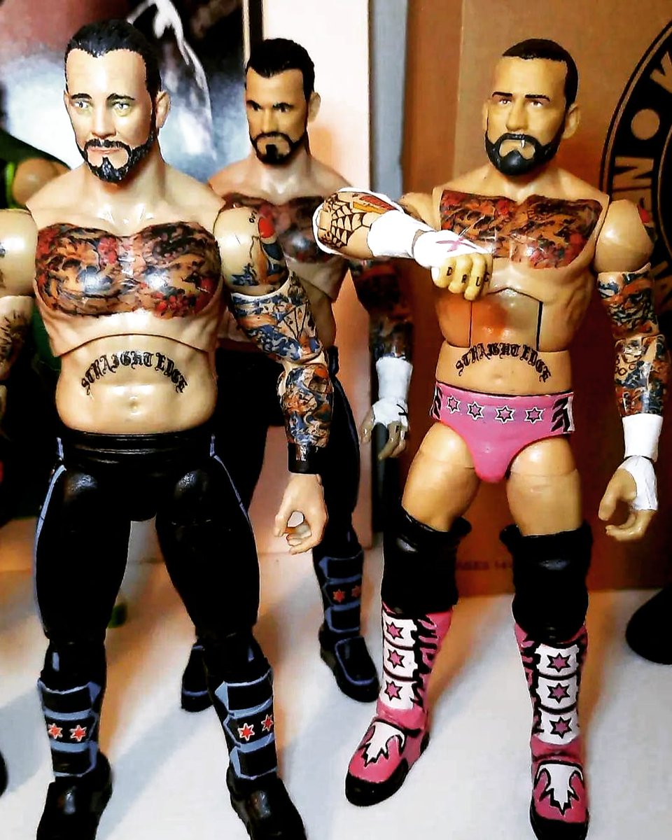 itFigures8's tweet photo. Couple of custom @CMPunk figures. AEW head is hand painted by me. Decals from Curb Stomp City.

#AEW #AEWDynamite #AEWDark #AEWDarkElevation #customfigure #CMPunk #bestintheworld #straightedge #straightedgesociety #customfigure #customwrestlingfigure #custom #longbois https://t.co/7MgMFn3XHh