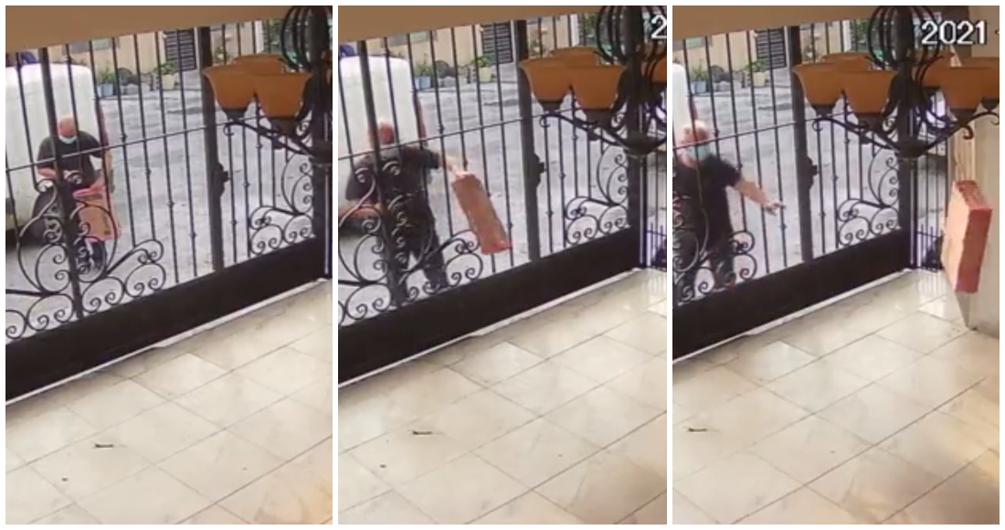 #VIDEO: Repartidor avienta paquete a interior de hogar. Era una laptop. Ya investigan
sinembargo.mx/06-12-2021/407…