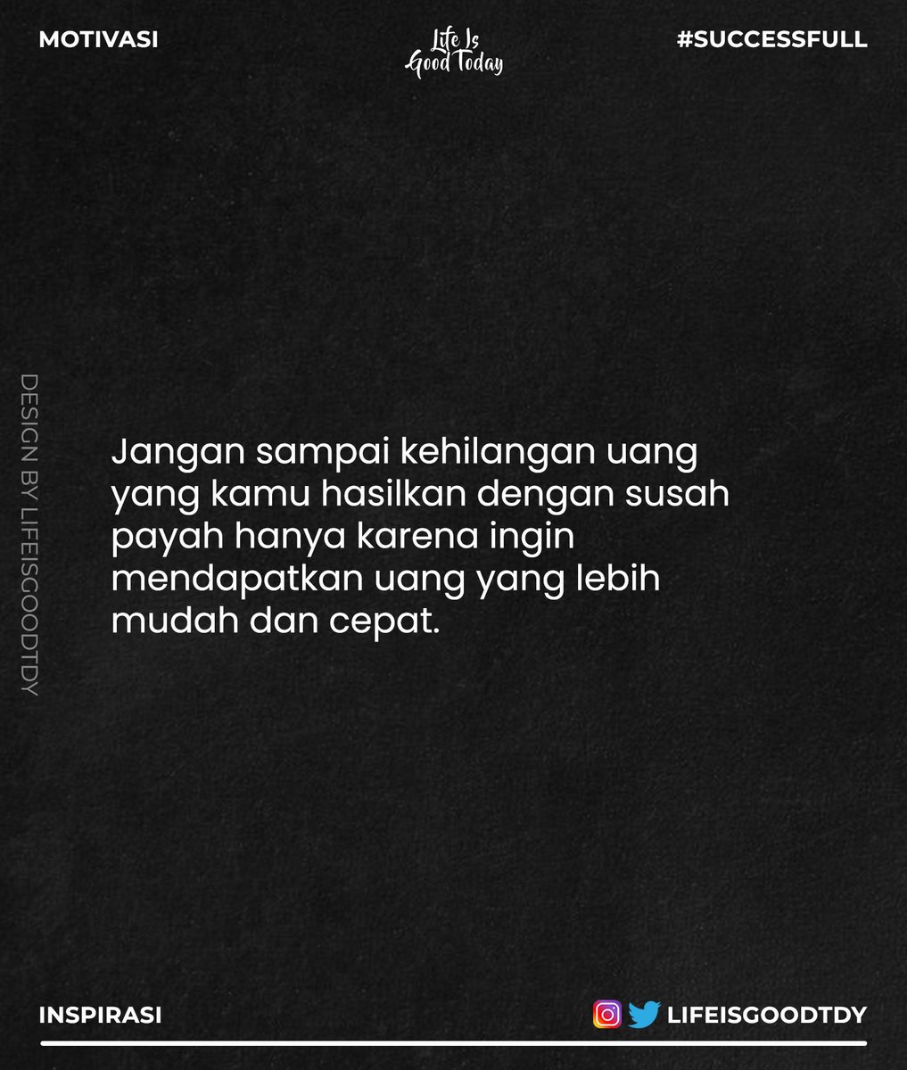 lifeisgoodtdy's tweet photo. Ingat ya guys, dalam berinvestasi harus kita pelajari terlebih dahulu. https://t.co/Uuye9pLT0j