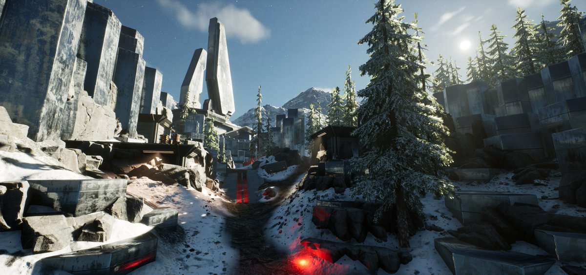 Infiniteforges's tweet photo. I hear the community wants more Biomes in #HaloInfinite &amp; well... I'm working on that⚒️❄️ https://t.co/U4n5Qpn2kU