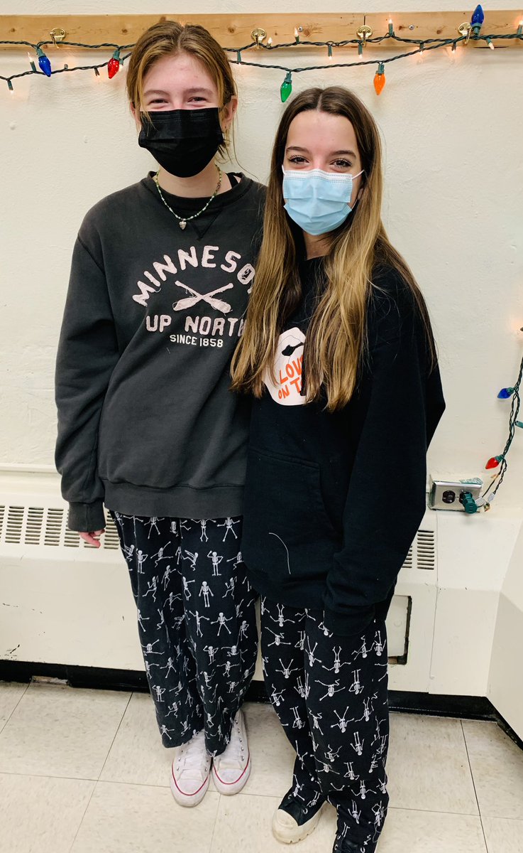 GWBusFACS's tweet photo. Looking good 😎😎 Fashion Workshop students wearing the PJ’s they made in class today for Pajama Day! #twinning #christmasjammies #fashion https://t.co/3NSs6Wl0Uw