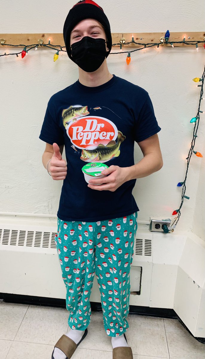 GWBusFACS's tweet photo. Looking good 😎😎 Fashion Workshop students wearing the PJ’s they made in class today for Pajama Day! #twinning #christmasjammies #fashion https://t.co/3NSs6Wl0Uw