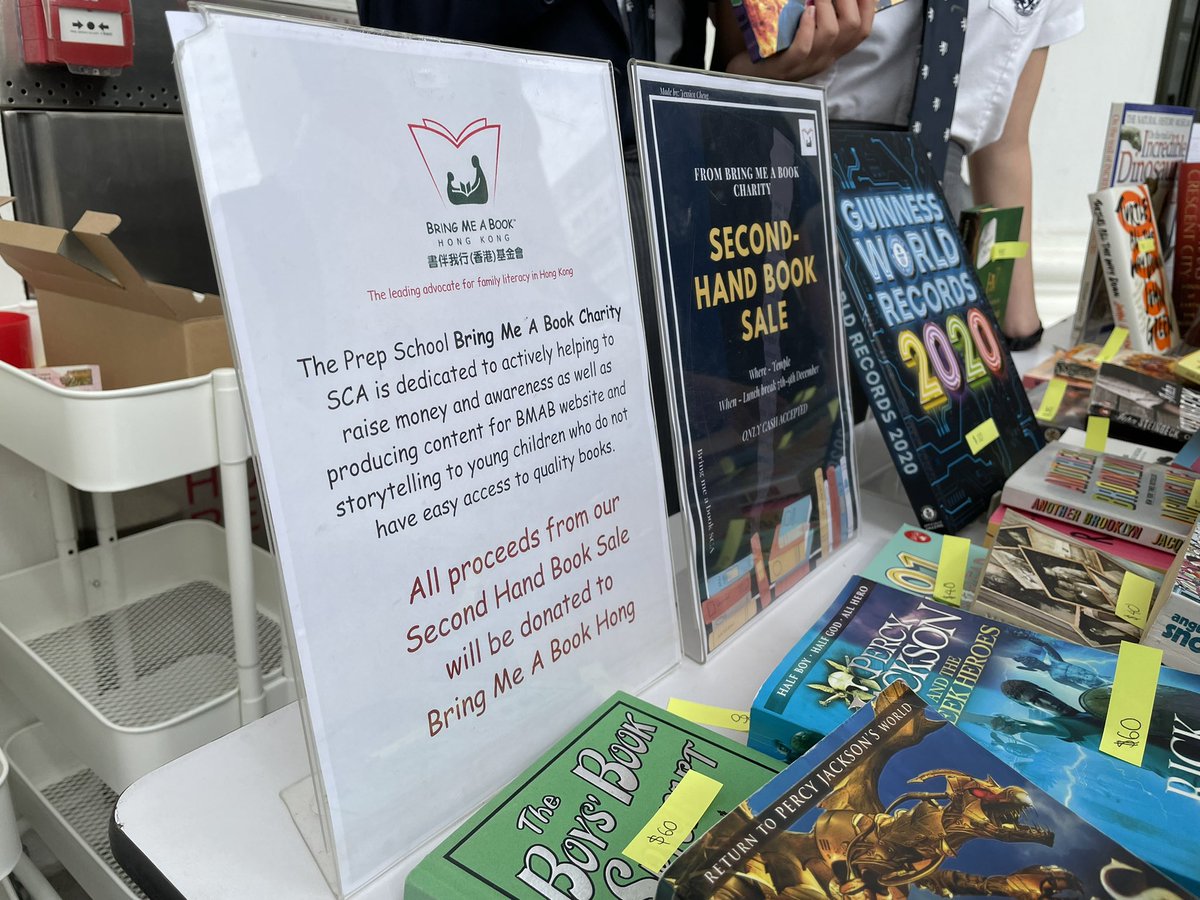 HarrowHKLib's tweet image. We are live down at the Lyon cafe at our Second Hand Book sale for Bring Me A Book Hong Kong charity! @HeadHarrowHK @Harrow_HK @bmabhk #charityinaction #studentsforstudents