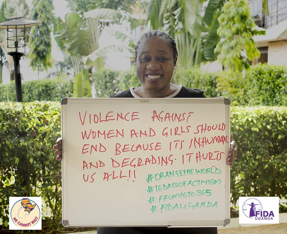 'Violence against women and Girls should end because it is inhuman and degrading. It hurts us all.' - @SarahBireete 

#OrangeTheWorld 
#16DaysofActivism  #16Days
#From16To365 
#FIDAUganda 

@wecannotwait @fidauganda1 @irene_ekonga @AdrikoLillian @elayzabeth @voicetweetz