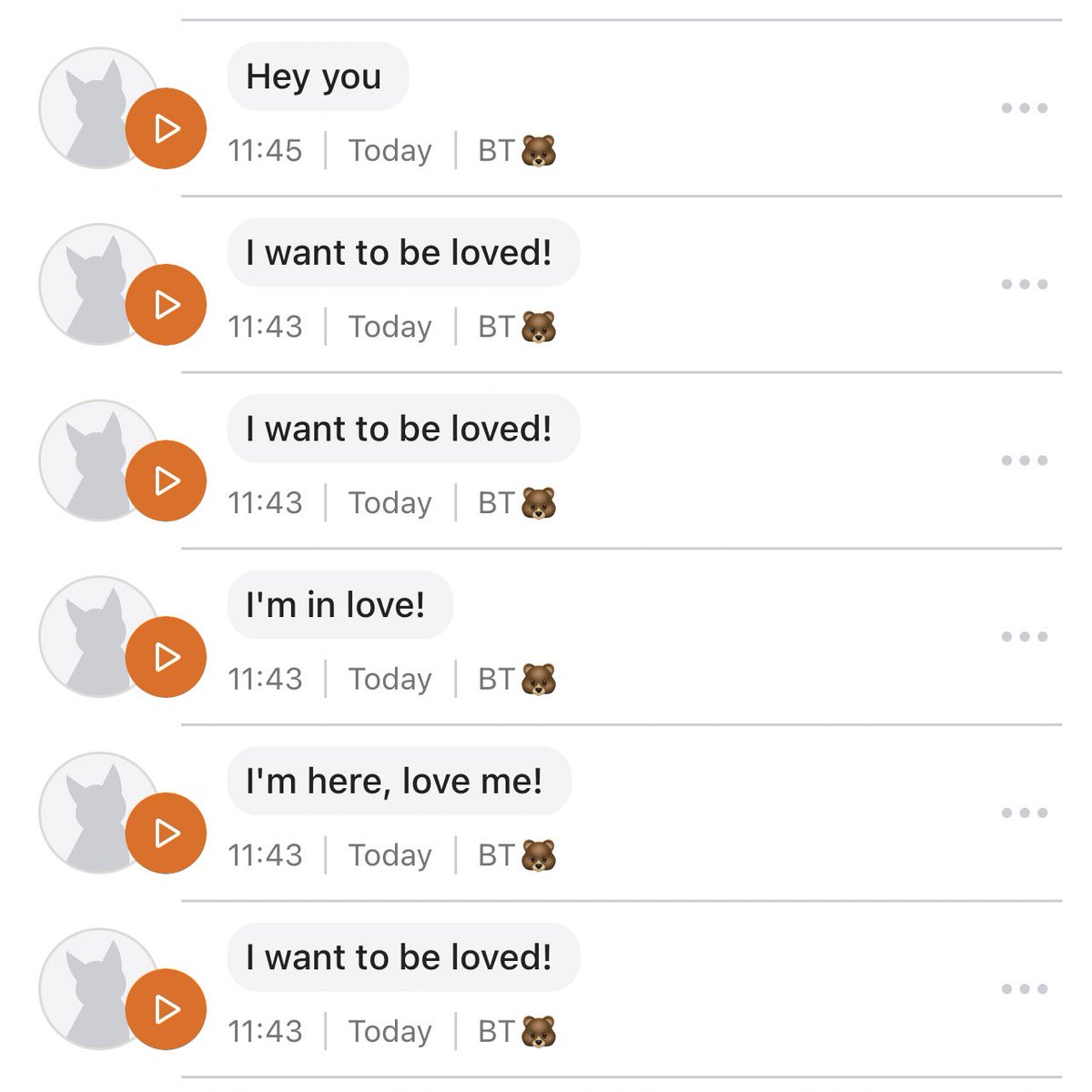 เจอแมวดำที่บ้านสวน แล้วร้องไม่หยุดเลยก็เลยลองโหลดแอพแปลภาษาแมวดู