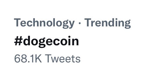 TDogewhisperer's tweet photo. ahhh the irony.. #dogecoin is trending on its 8th birthday. And almost has 69k tweets 🤣

#ToTheMoon https://t.co/7ZvUDB6cD7