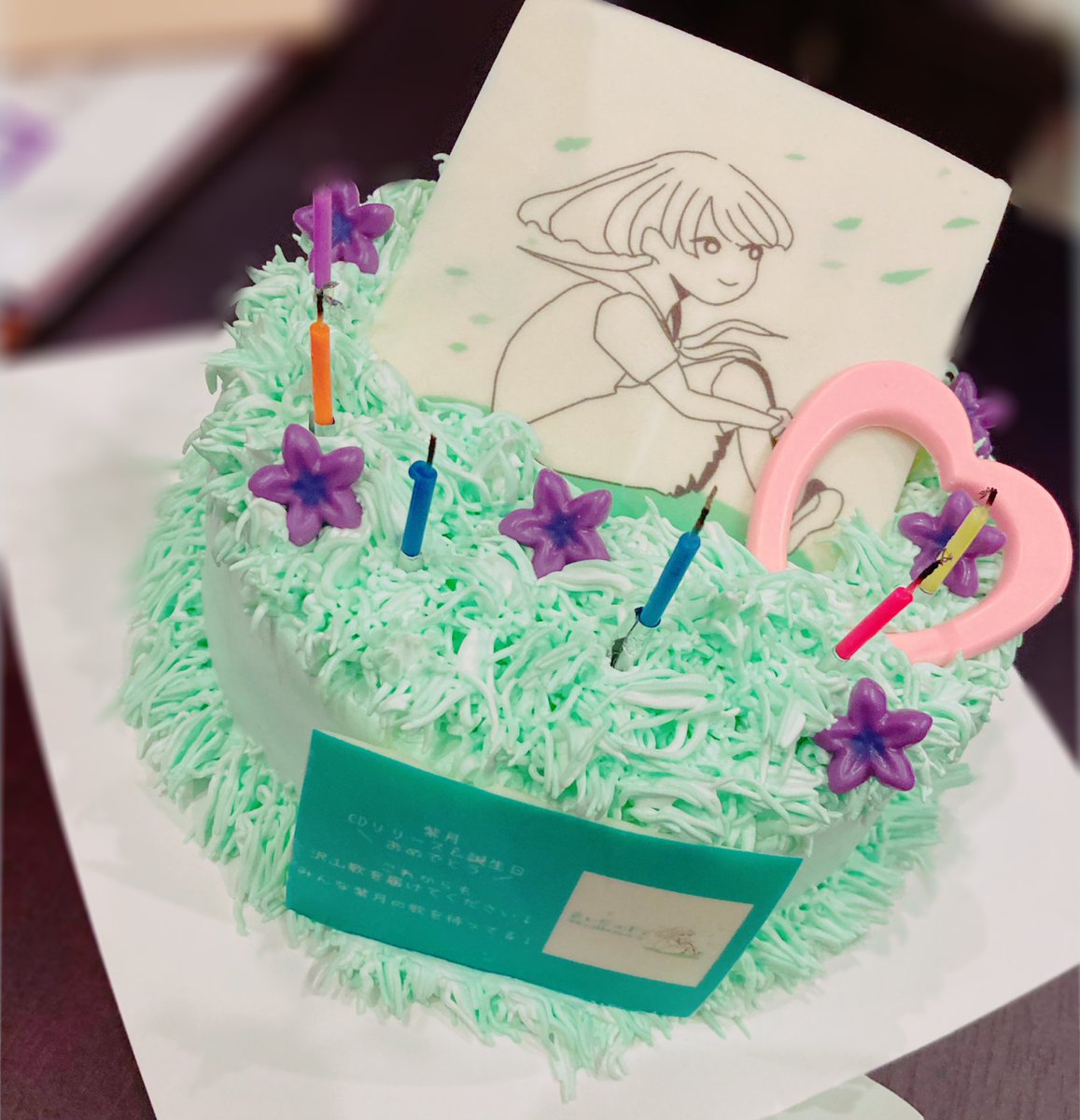 shizuki_143cm's tweet photo. #WA13 
1部ありがとうございました(   ᷇࿀ ᷆  )

づ のレコ発&amp;生誕ということでケーキが！！！！！！
めちゃくちゃ可愛い😭😭😭
あとで美味しくいただきます！

2部も楽しんでいくぞー！ https://t.co/Ko4XWXWSV7