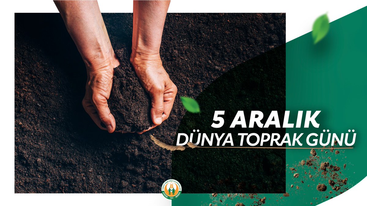 Küresel iklim değişikliği ve kaynakların bilinçsizce kullanılmasına karşın, medeniyetimizin üzerinde yükseldiği, dökülen her damla alın terinin karşılığını cömertçe veren topraklarımızı bilinçli kullanalım, geleceğe sahip çıkalım. 
#DünyaToprakGünü