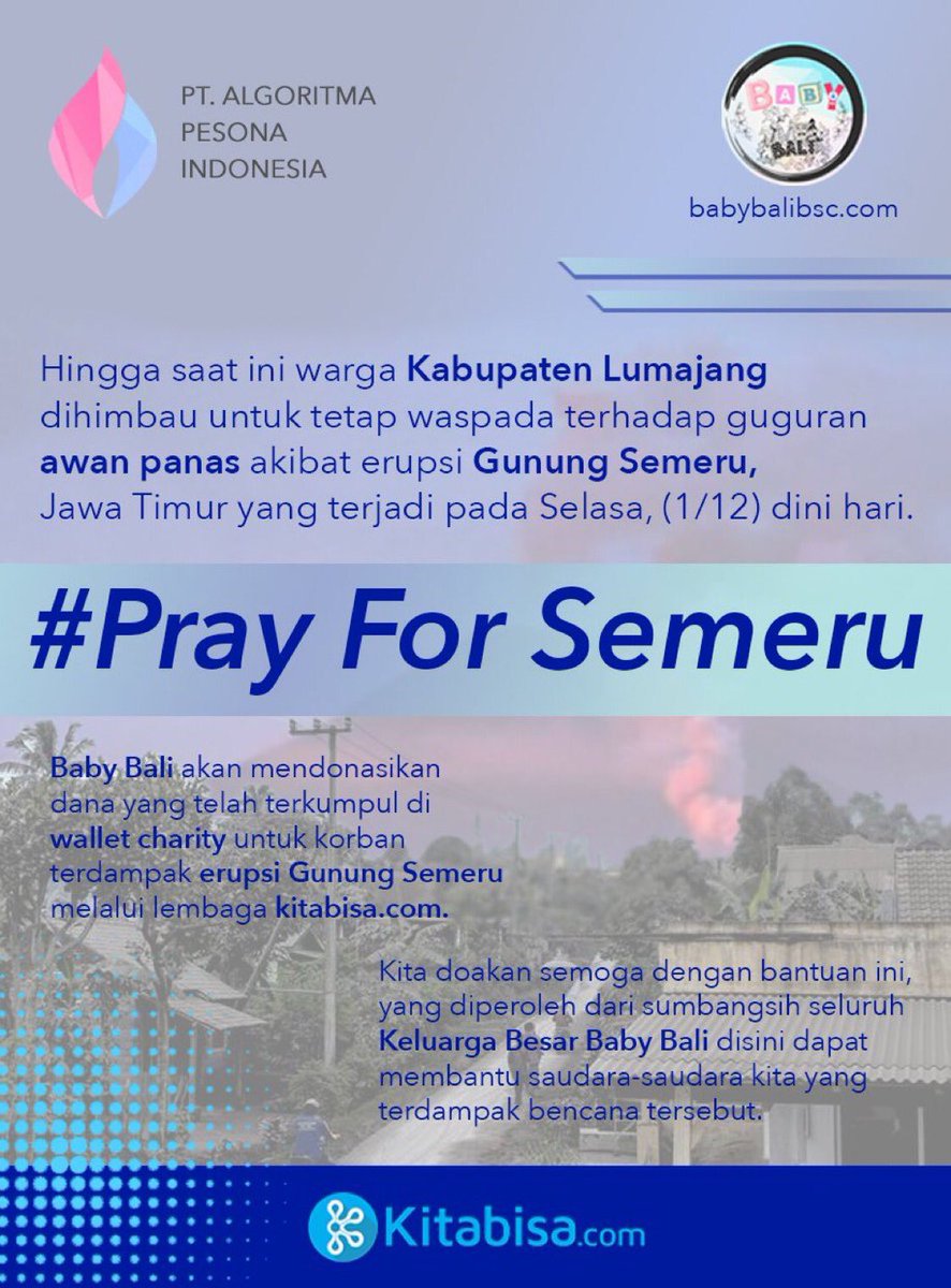 Cryptohuntd's tweet photo. #prayforsemeru 
Baby Bali (BB) donated the funds collected in the charity wallet for communities affected by the Semeru natural disaster .. https://t.co/SIMcstgyc2
#ElonMusk #whalestats #BabybaliBsc #buffdogearmy #DogeArmyToken #Investment https://t.co/VNML5ijnDi