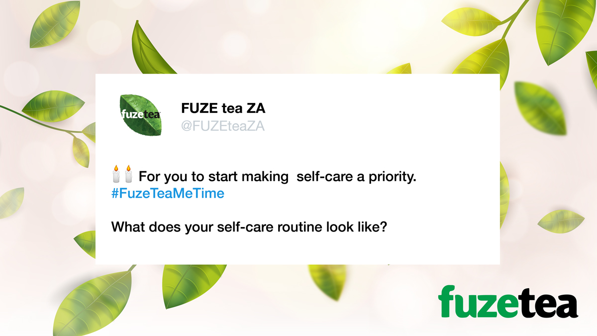 🕯️🕯️ For you to place self-care at the top of your priority list. #FuzeTeaMeTime
Describe your self-care routine using a gif. #SundaySelfCare