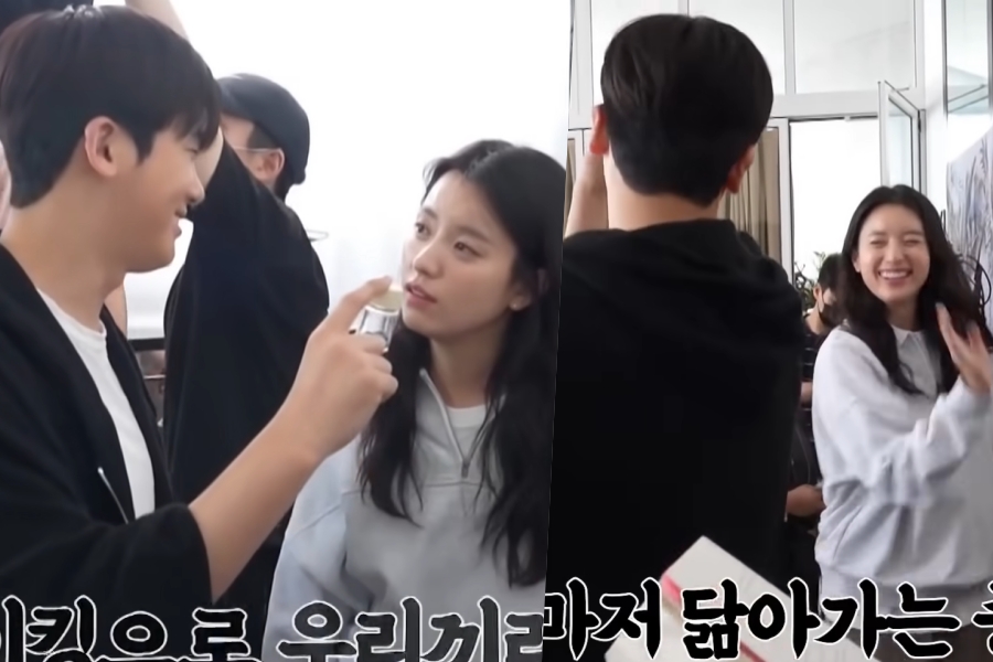 soompi's tweet photo. WATCH: #ParkHyungSik And #HanHyoJoo Can’t Stop Dancing Behind The Scenes Of “#Happiness”
https://t.co/Qkiwe8QYDm https://t.co/SNkBQl7gNy