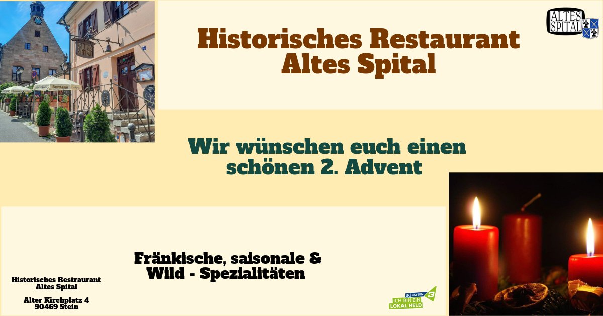 AltesSpital's tweet photo. Wie wünschen Euch einen schönen 2. Advent. https://t.co/pA0SQybIQA