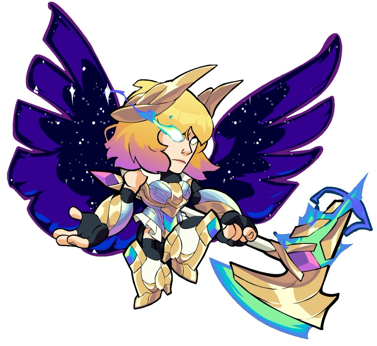 Kimber_KB's tweet photo. The hardest cosplay I've ever made. I had to add the special effects for this aurora brynn cosplay. Lol 🤣#Brawlhalla https://t.co/jfWzSaNCbg