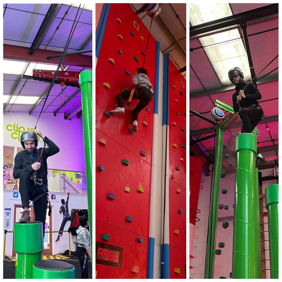 A great visit to <a href="/clipnclimb_SW6/">Clip n Climb Chelsea</a> Climbing is a great workout for strength &amp; cardio. It targets shoulders, back, biceps, triceps, legs, &amp; core! Students enjoyed using the climbing walls. <a href="/danny_ncc/">Headteacher Danny at NCC</a> <a href="/ncc_chaplain/">NCC Chaplain</a> <a href="/The_Us_Trust/">Us Charitable Trust</a> <a href="/BrentSanctuary/">BrentBoroughSanctuary</a> @Caritas_love <a href="/DOW_Ed_Service/">DOWES - Diocese of Westminster Education Service</a>