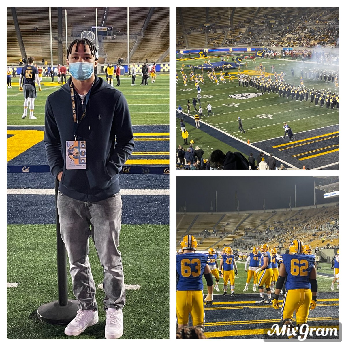 Had a great night at Cal way to get that win!! Go Bears 🐻 🟡🔵                 #pac12 #TeamBrooks #calbearsfootball