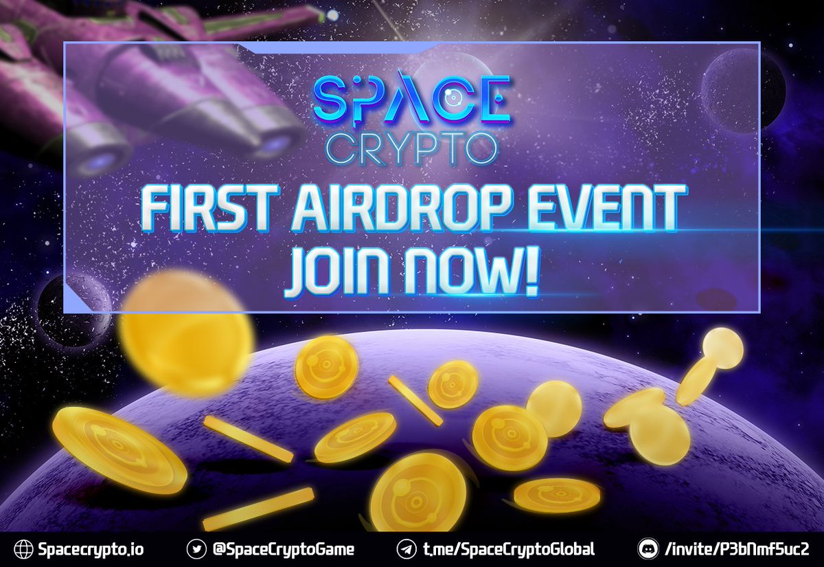 🚀🚀🚀#SpaceCrypto’s First #Airdrop event is happening
💎Top 25: Guarantee Whitelist
💎Top 50: #Whitelist for #IDO
🌟Next 425: $SPG
Distribution: $SPG TOKEN releases 3 days after Public Sale USDT/SGP~$10
JOIN NOW: gleam.io/62gXR/spacecry… 
#SPG #Metaverse #PlayToEarn #GameFi