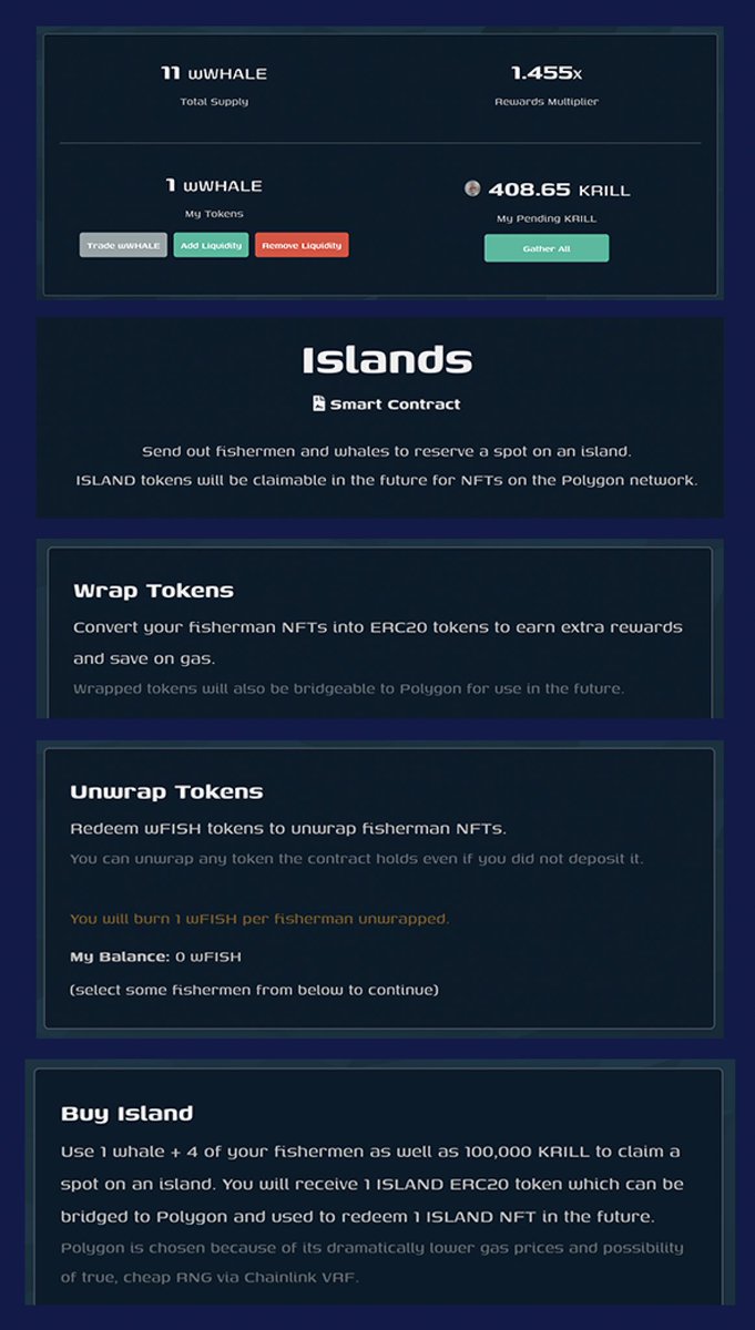 Extremely proud to announce we are going cross-chain and ISLANDS and wrappers are coming soon! Gas fees have become exorbitant and we want everybody to play.

New WHALE giveaway! Like/retweet/tag 3 friends. Ends in 24 hours. 

Congrats to <a href="/101st_Ranger_/">101stRanger 🦄💨✨</a> for winning the whale!
