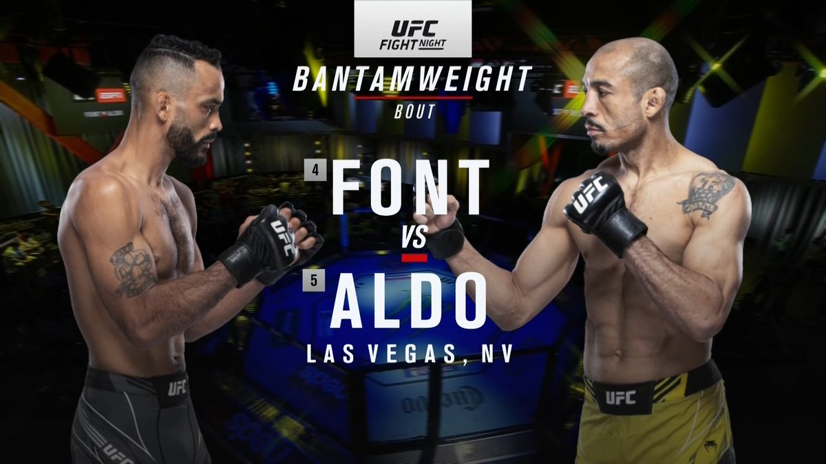 BEKIJK DE GEVECHTEN VAN UFC: FONT VS. ALDO campsite.bio/veronicafight #UFCVegas44