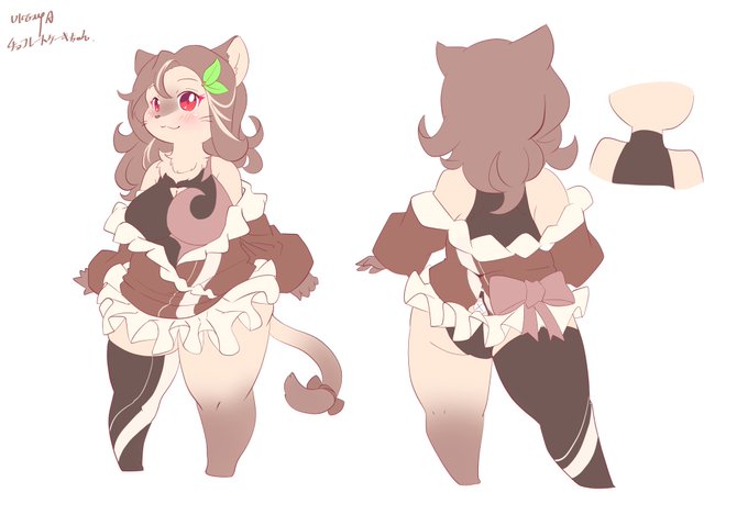 #メスケモ版誰のキャラデザだゲーム
「チョコレートケーキ」ちゃんのデザインはこちらです! 