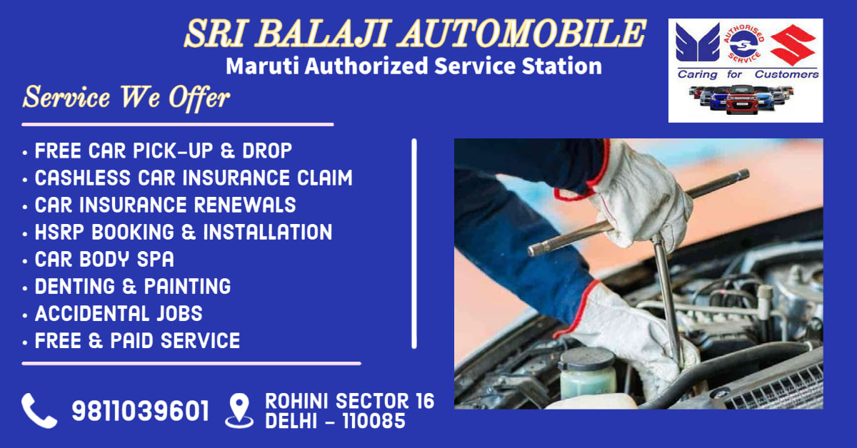 SriBalajiAuto's tweet photo. Sri Balaji Automobile, Maruti Authorized Service Station in Rohini, is the one-stop solution for all your car repair &amp; maintenance needs. Call 9811039601 Or 93555-00098 to book.
@SriBalajiAuto 
#cars #carlovers #carcare #carservice #cardenting #carbodypaint #rohini #carworkshop https://t.co/Sh3J30LL41