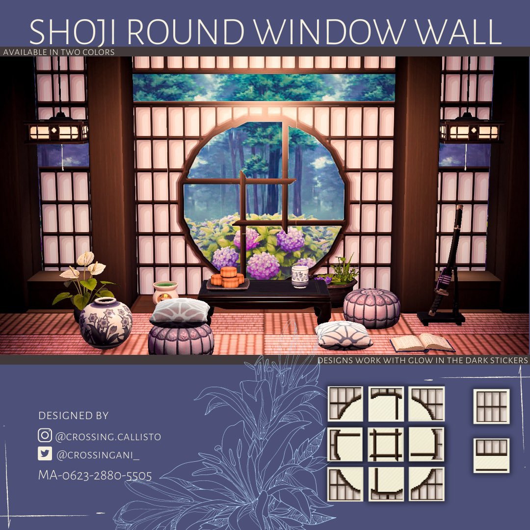 AC_IslandDesign's tweet photo. Look at these beautiful Asian inspired window designs made with the Glow in the Dark Stickers! ⛩🌿
Find more sticker designs and THOUSANDS of other ACNH designs on our Discord!
https://t.co/lIJwr352hw
#ACNH #ACNHDesigns #ACNHUpdate #acnhpatterns #ACNHDesign #acnhinspo https://t.co/SX7Lfc6NJR