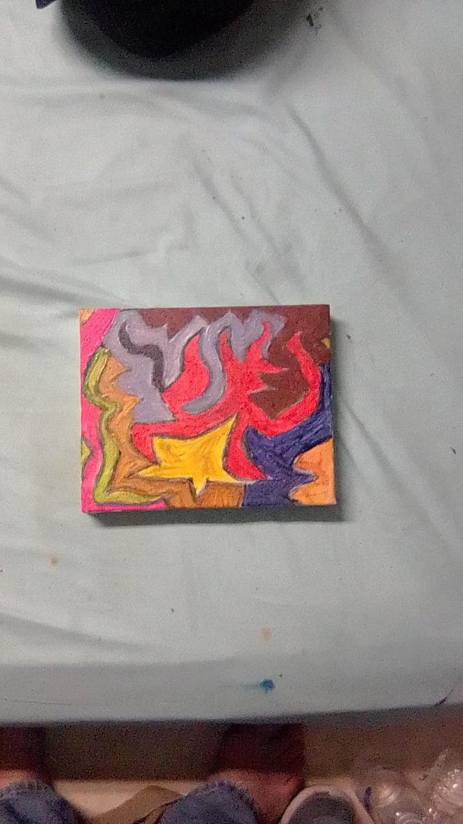 artpaulrocks's tweet photo. Trust me I'm the Devil by Art Paul Schlosser (Acrylic on Canvas) 10 inches by 8 inches #artbyartpaul #artpaulschlosser #madisonartist #abstractexpressionism #abstractart https://t.co/RcKJJAhsBk