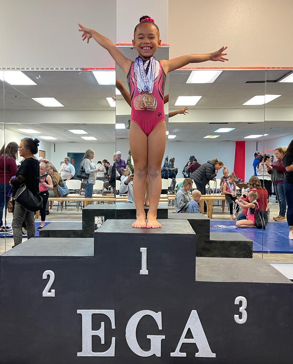 From snow angels to our favorite gymnast placing in the Top 5 overall for the 3rd consecutive meet in a row. #ProudParentsMoment #Medals #Winning
