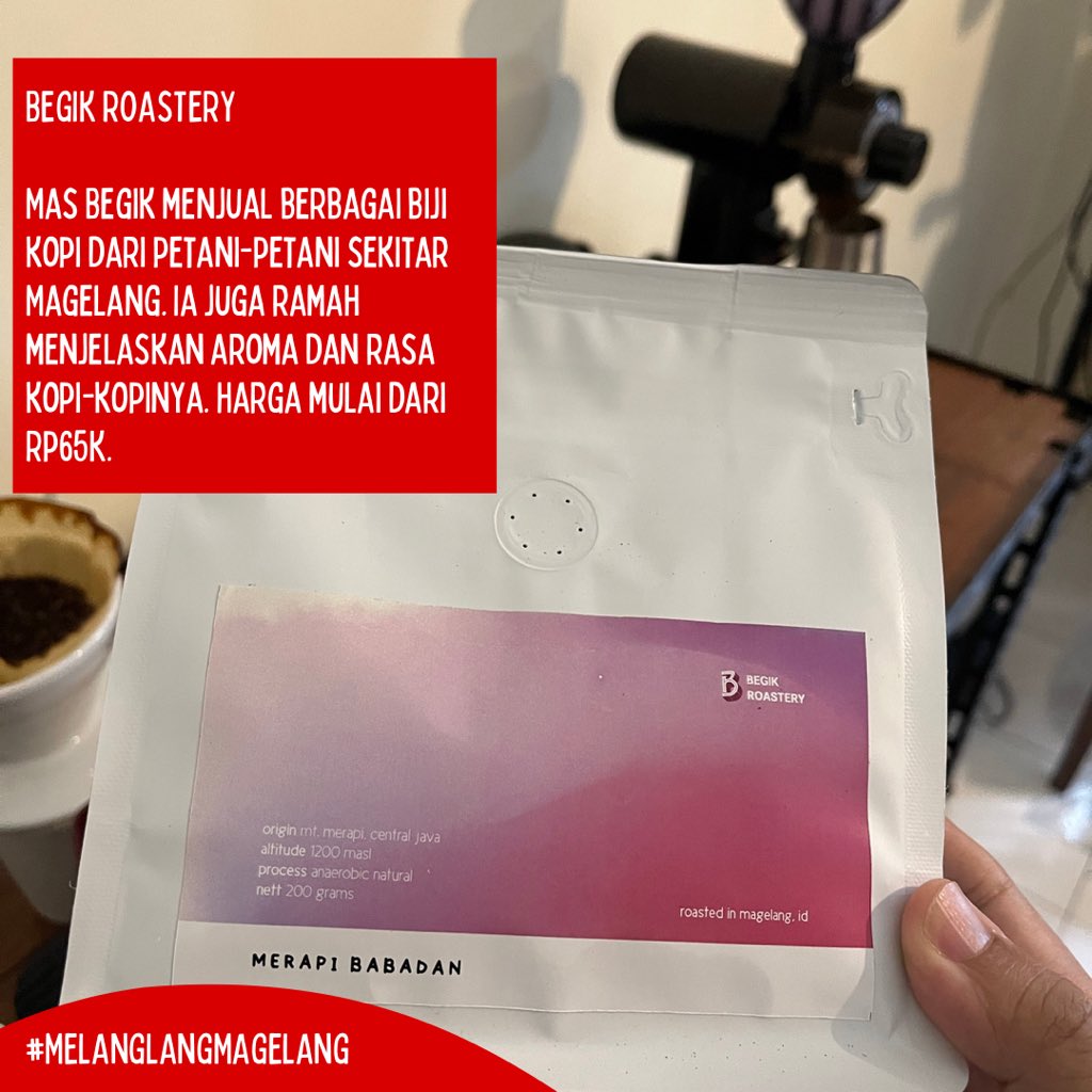 drhaltekehalte's tweet photo. Liburan kali ini, HalteMin luangkan waktu melanglang Magelang. Berangkat pagi dari Yogya untuk sarapan di Sop Empal Bu Haryoko, lalu ke Museum Diponegoro yang bersejarah dan berpemandangan cantik. Lalu beli biji kopi di Begik Roastery dan lanjut…
#MelanglangMagelang #HalteTrip https://t.co/z2HZ9vt9FH
