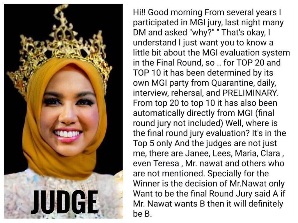 pagpagqueenz's tweet photo. Another reason to drop MGI. This is from one of the judges itself of the cooking show. The final round will always be made by nawat the master cook. Credits to el tocuyo for this

#DropMGI
#DropMGIFranchiseNow
#MasterchefTheProfessionals
#BoycottMGI 
#MissGrandInternational2021 https://t.co/ePfJzR719I