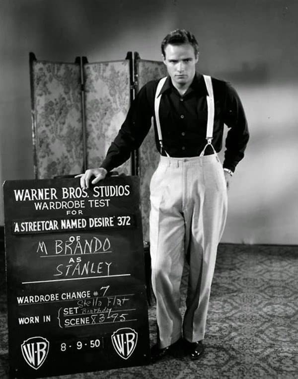 Marlon Brando's wardrobe tests for A STREETCAR NAMED DESIRE..