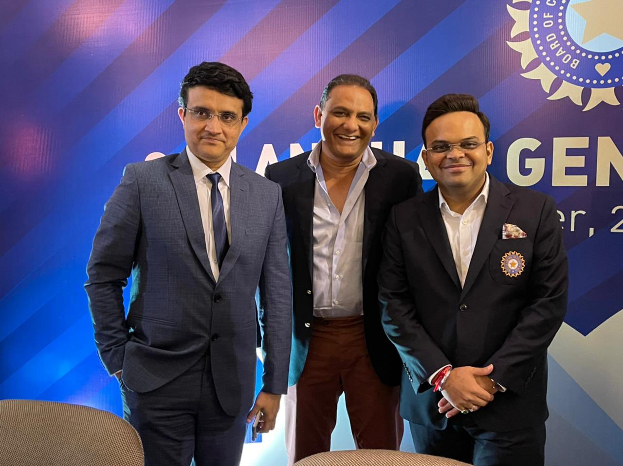 Mohammed Azharuddin on Twitter: "It was a great privilege to attend the  19th AGM of @BCCI as the representative of HCA. Dada &amp; Jay bhai's  leadership gave the required impetus and direction