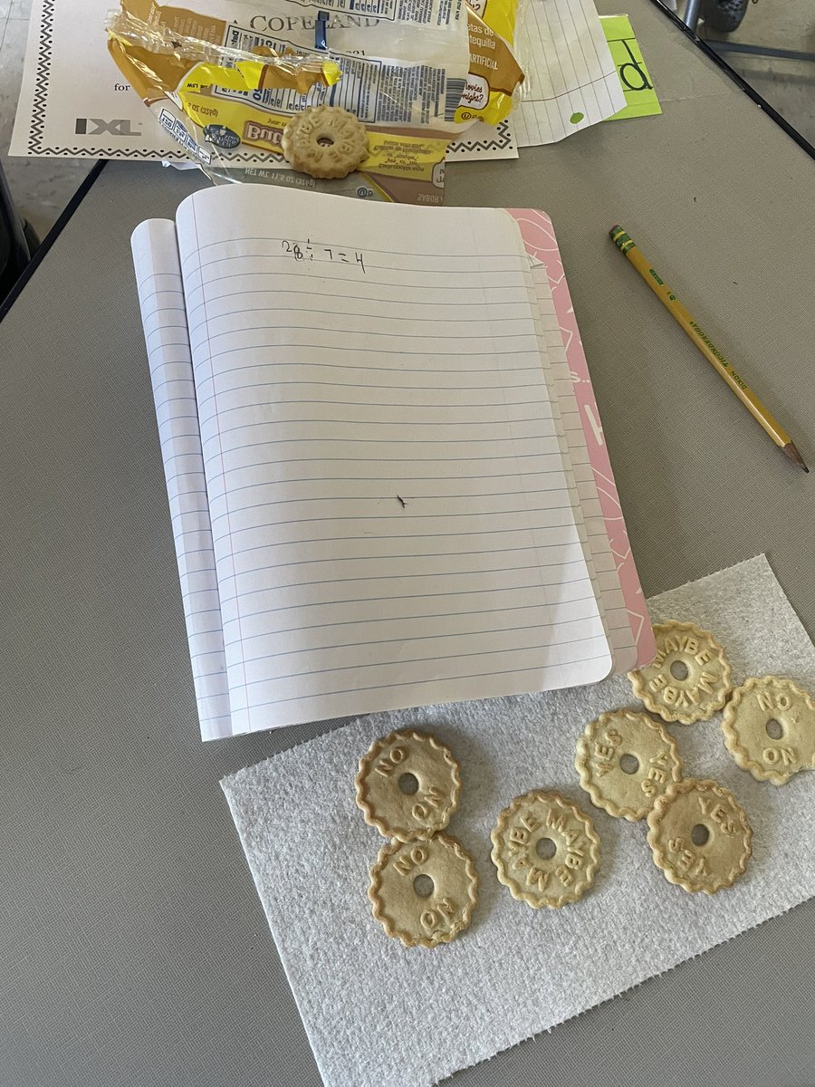 WeAreBTWE's tweet photo. Division the sweet way @WeAreBTWE. Mrs OBrien’s students read the Doorbell Rang in math class and divided cookies into equal groups by creating and solving single-step problems. https://t.co/4wURY5VJtg