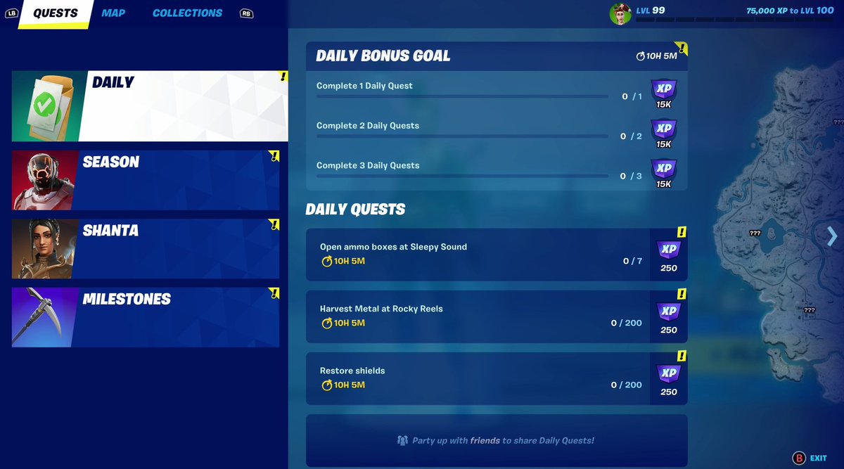 justsweetaxe's tweet photo. New quest tab!  

#FortniteChapter3 
#FortniteFlipped 
#Fortnite https://t.co/BkL7AHMGvn