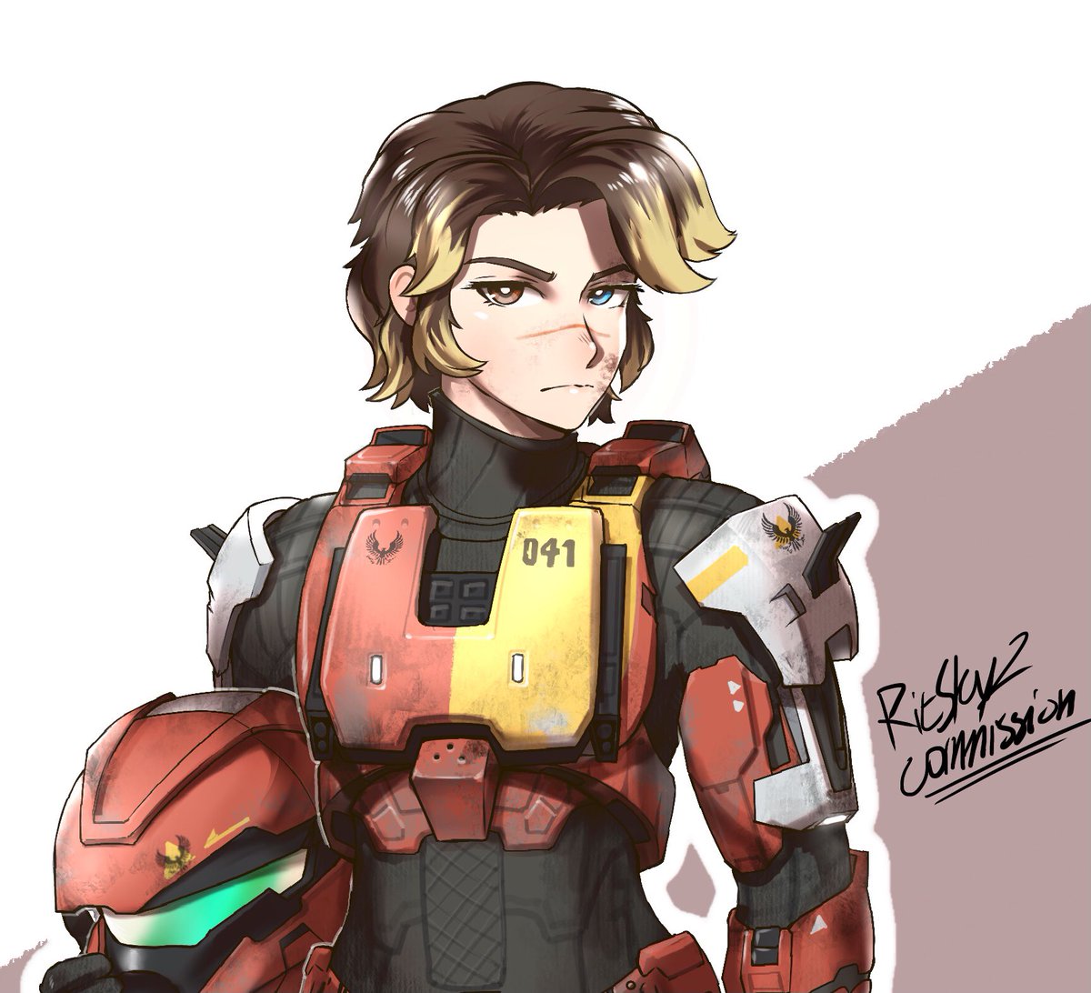 RitSkyZ's tweet photo. Latest commission piece for @AniReedRDS 
#commission #digitalart #halo https://t.co/cPP30kbE9n