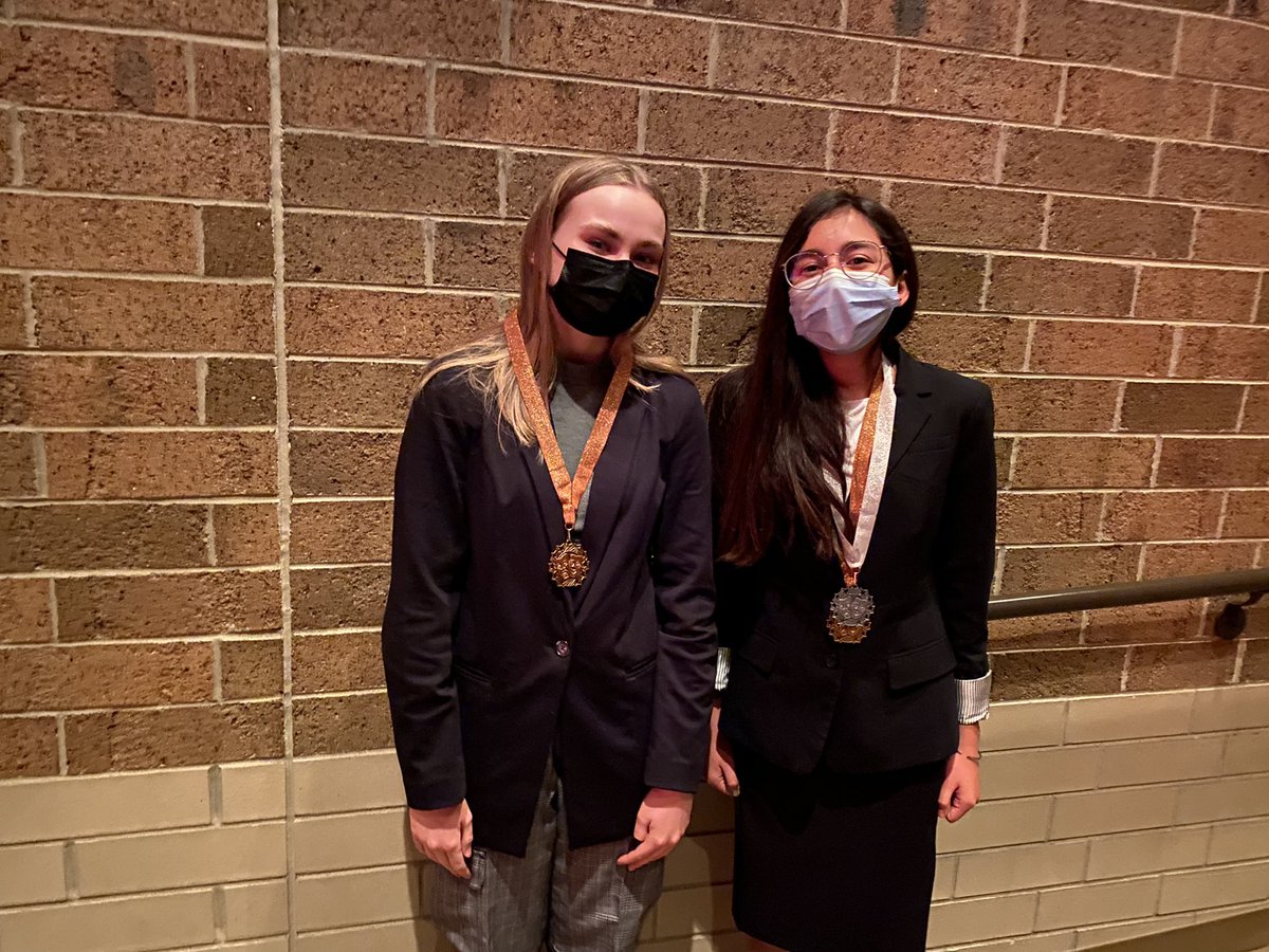 Kristina Rankey took 4th and Maggie Brennan took 2nd, both in Declamation!