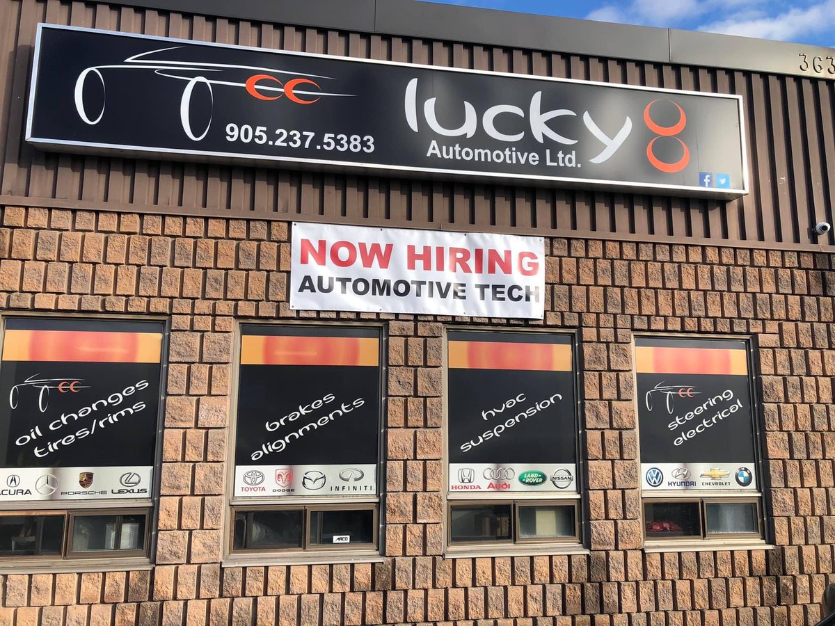 luckyeightauto's tweet photo. #HIRINGNOW #autoshop #Automotive #automotivenews #toronto #richmondhill #vaughan #newmarket #Aurora #thornhill https://t.co/TitTNxh4pm