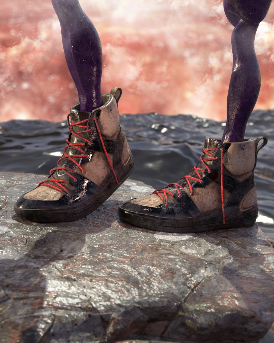 AngeloCreates's tweet photo. Created some alien legs and finished up my submission for #thegreatshoecase #renderwithstager #latinoartist https://t.co/qSRXTWCcg6