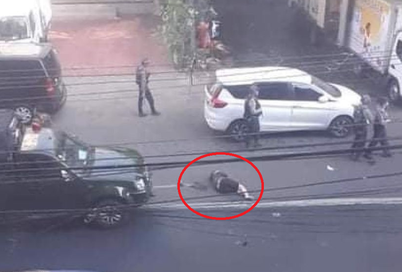 spring21MM's tweet photo. UPDATE:(1/2)
Military Terrorists Violently Crackdown the protest—Opened Fire &amp; Hit the protesters with speedy army vehicle in #Kyimyindaing Tsp,#Yangon on Dec 5 morning—at least 3 youths Had Died at the scene,another one was Shot &amp; Died due to excessive loss of blood...
#Dec5Coup https://t.co/DDzu1gMTij