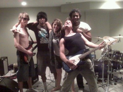 degrassicore's tweet photo. janie and the studs first rehearsal, 2008 https://t.co/iN7ik6xJpV