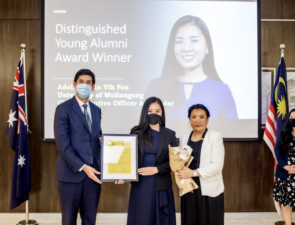 AusHCMalaysia's tweet photo. Congratulations to recipients of 2021 🇲🇾🇦🇺Alumni Awards! Dato’ TS Dr Haji Amirudin bin Abdul Wahab, Distinguished Alumni. Adeline Yih Fen Chin, Distinguished Young Alumni. Chan Choon Seng, Community Achievement. Ahmad Syafik bin Jaafar, Young Entrepreneur. Thanks @MsiaAusAlumni https://t.co/iY8SqtoDBM