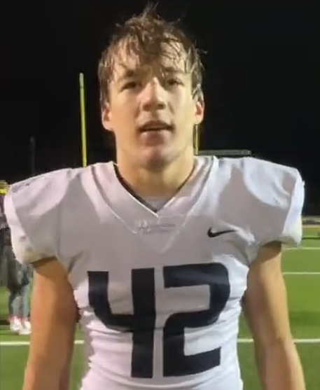 SamAliSports's tweet photo. Michigan, while wearing patches honoring Tate Myre and the victims of the Oxford High School shooting, score 42 points to win the Big Ten championship.

You couldn't even make this stuff up if you tried. https://t.co/fyT1qhtmxt